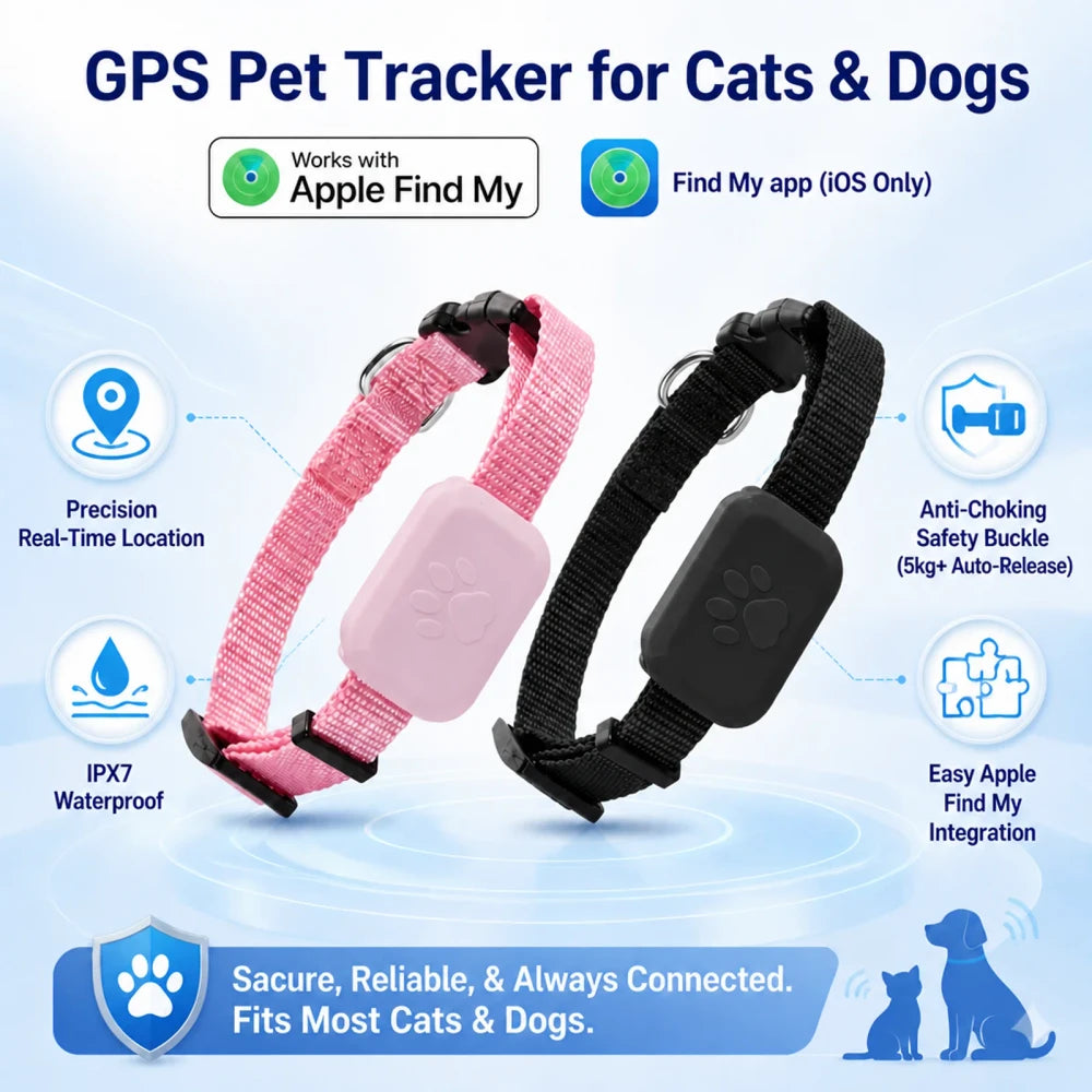 Localizador GPS Impermeable para Perros y Gatos